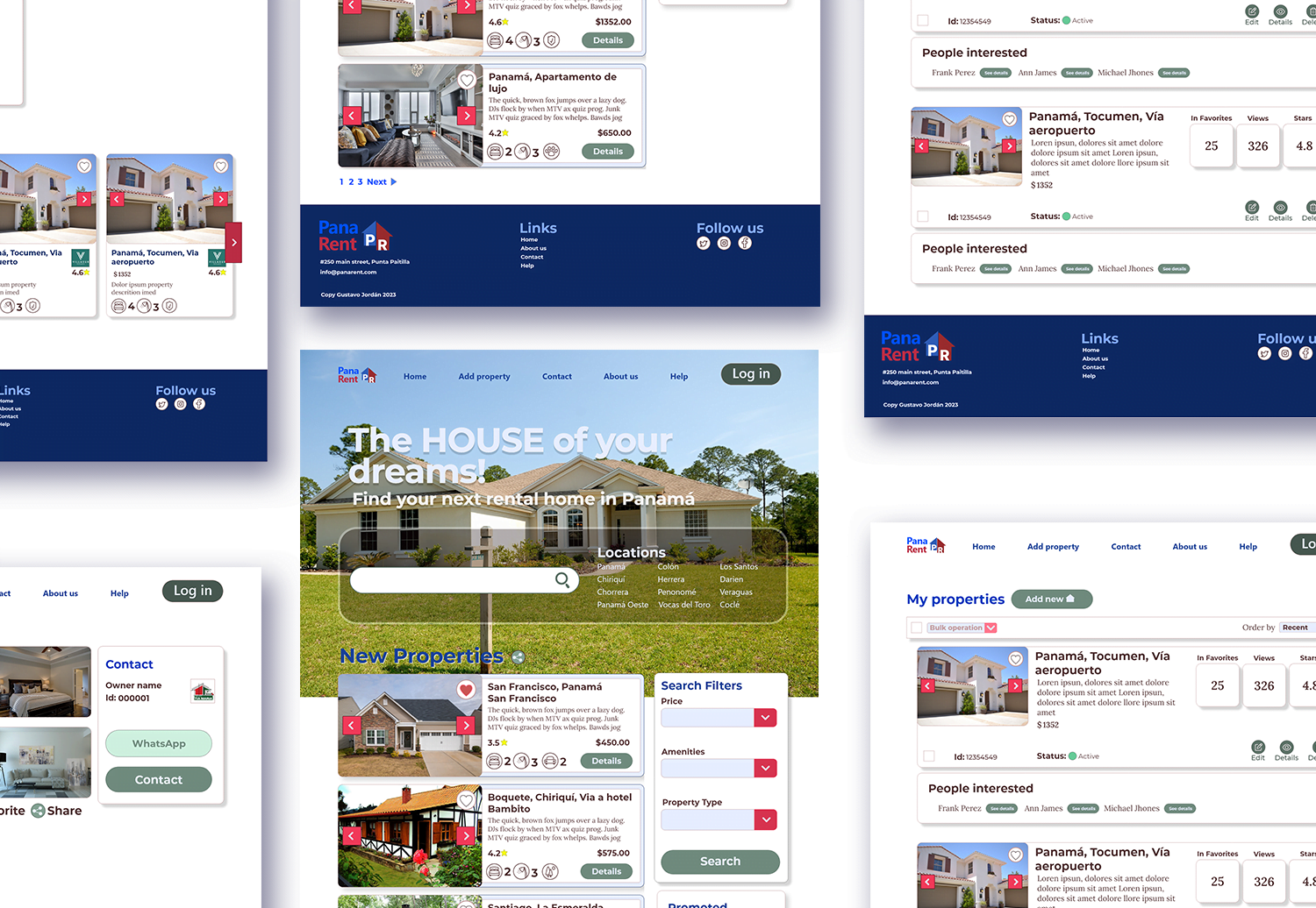 PanaRent UX usecase header