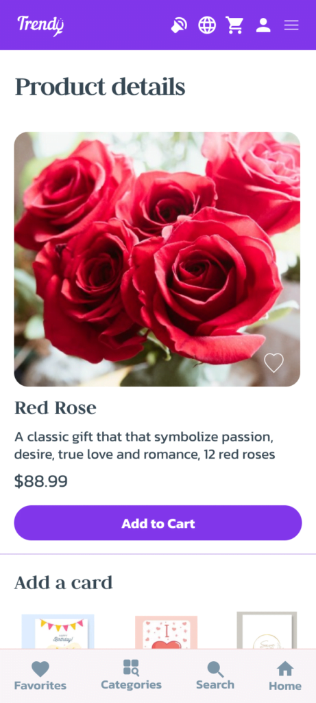 Product details Trendy Florist